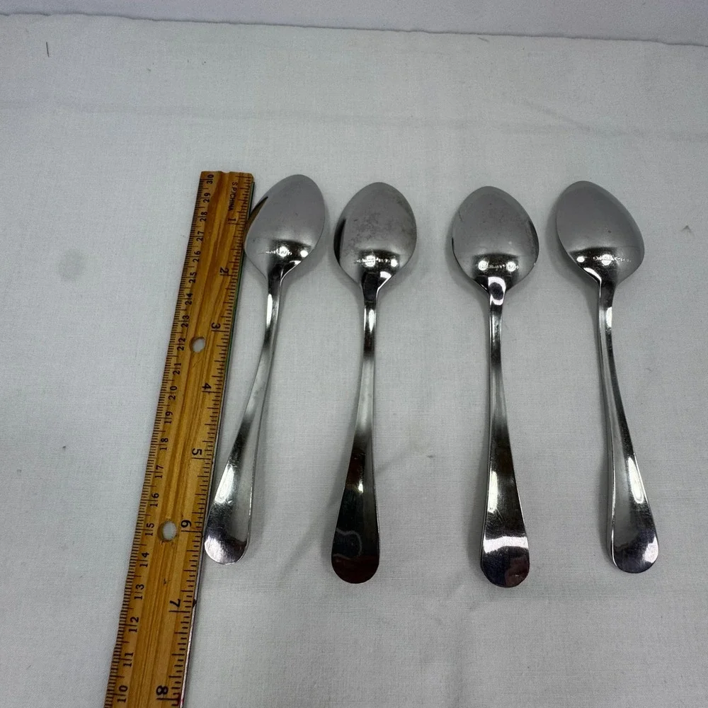 Cuisinart Annapolis 18/10 Stainless Steel Teaspoons (4) Glossy Teardrop Handle
